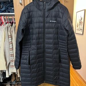 Columbia Womens Voodoo Falls 590 TurboDown Mid Jacket Sz L Black